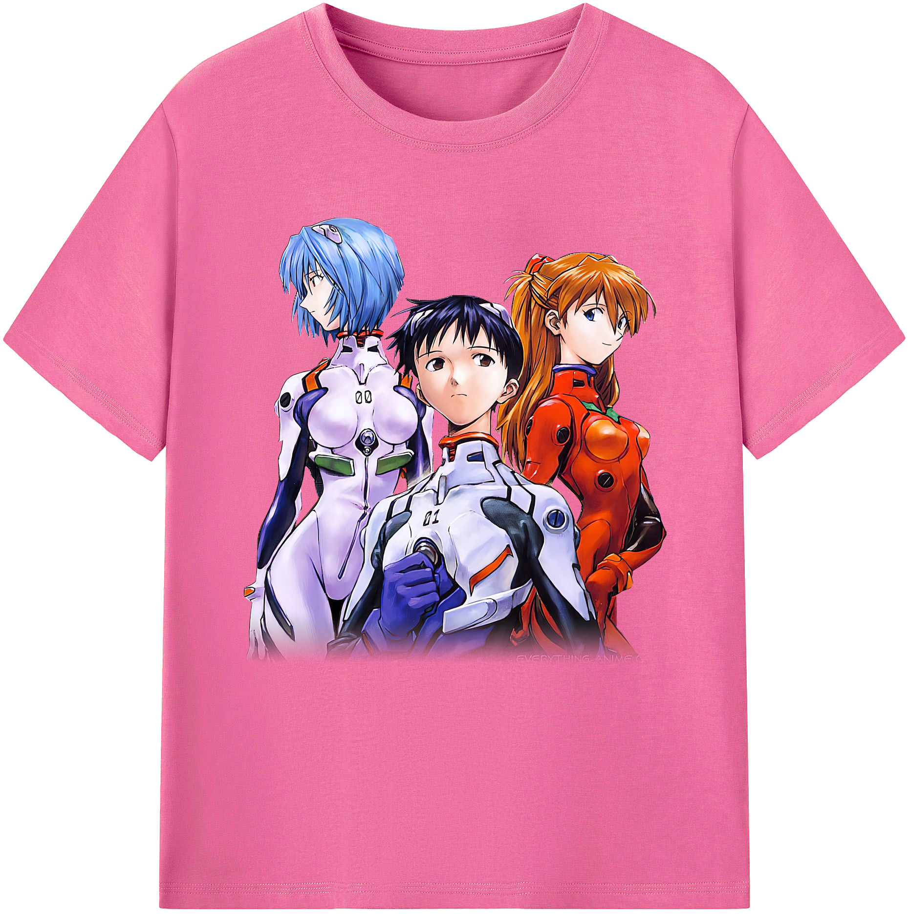 （画像用） EVA 新世紀エヴァンゲリオン レディースカジュアルプリントTシャツ（綿100％）